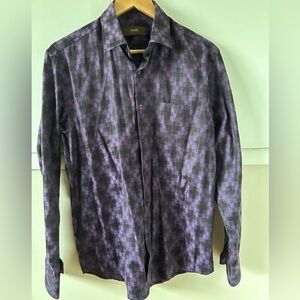 Eccolo Purple Checkered Men's Shirt